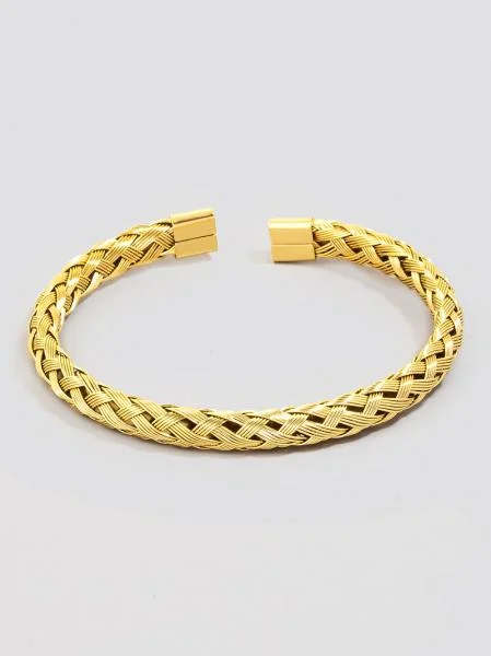 Special Offers On Handcrafted And Designer Jewelry Metallic Braided Wire Cuff Bracelet Special Offers On Handcrafted And Designer Jewelry Metallic Braided Wire Cuff Bracelet