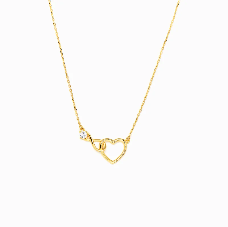 Luxury Jewelry At Unbeatable Discounts Mother & Daughter - Infinity Heart Necklace