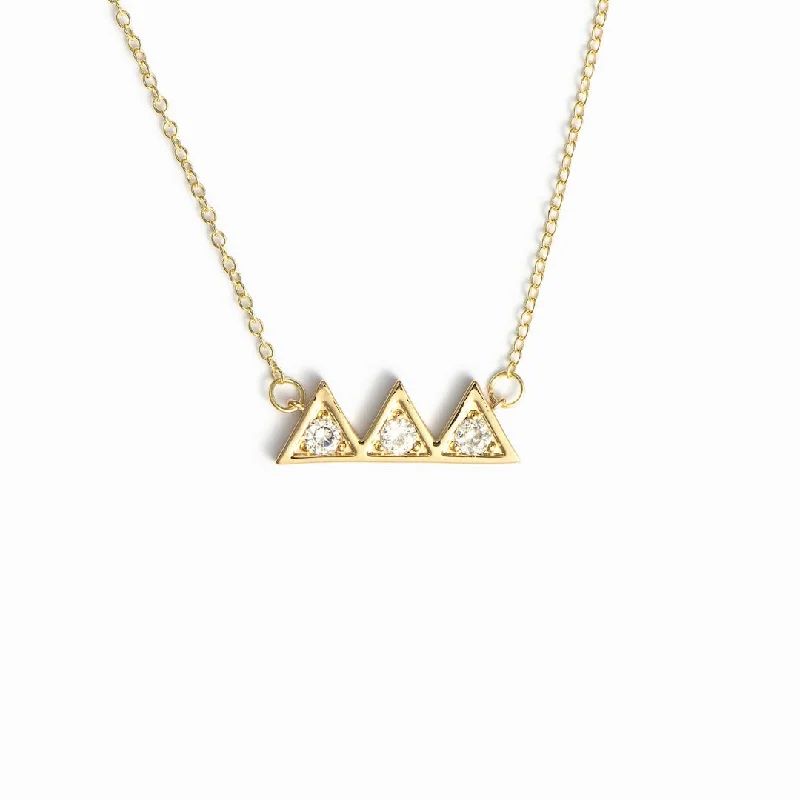 Handmade Pearl Jewelry For Timeless Elegance Keep Climbing - Mountain Necklace