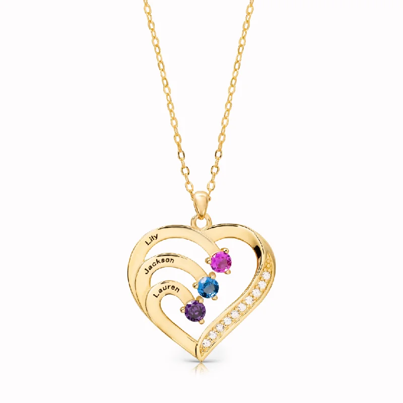 Elegant Jewelry At Unbeatable Offers – Shop Before It's Gone Name & Birthstone Heart Necklace Elegant Jewelry At Unbeatable Offers – Shop Before It's Gone Name & Birthstone Heart Necklace