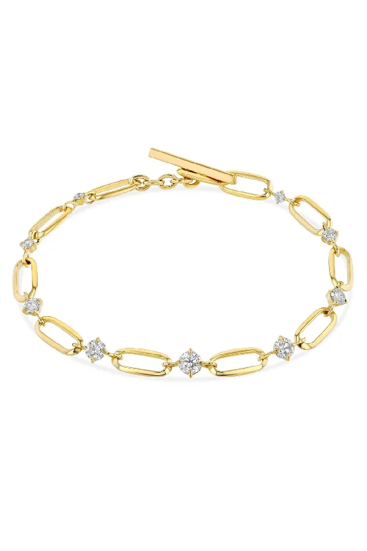 Handcrafted Jewelry Sale – Unique Designs At Low Prices OG Link + Graduated Diamond Bracelet - 18K Yellow Gold Handcrafted Jewelry Sale – Unique Designs At Low Prices OG Link + Graduated Diamond Bracelet - 18K Yellow Gold