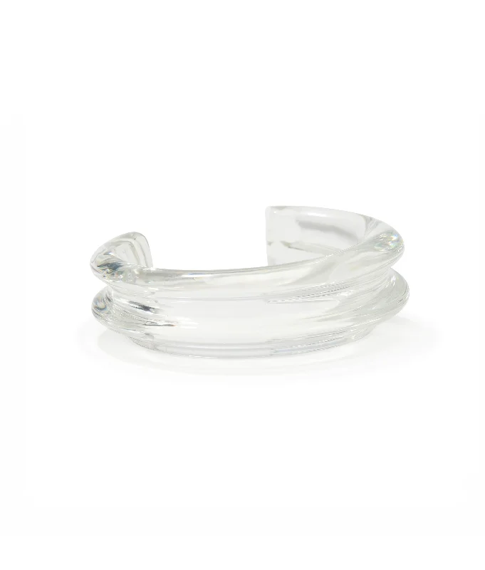 Premium Jewelry, Premium Discounts – Act Fast Onda Cuff in Clear
