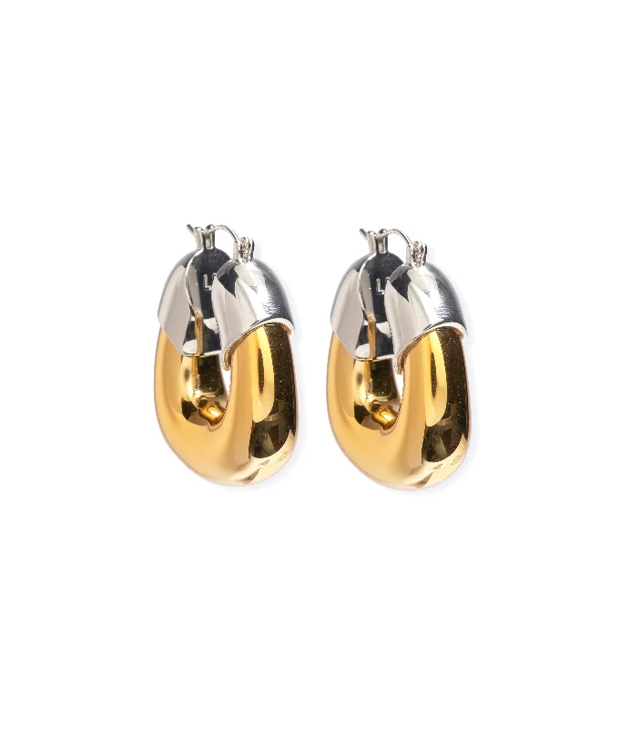 Seasonal Jewelry Sale – Upgrade Your Collection Organic Hoops in Mixed Metal