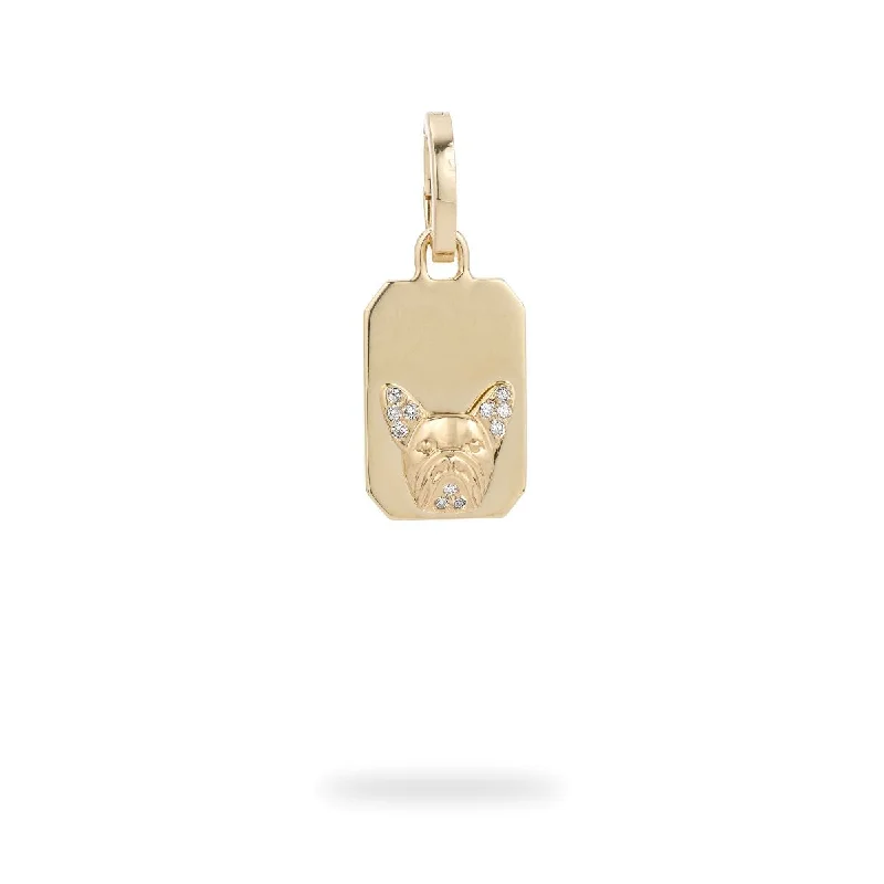 Luxury Jewelry Sale – Sparkle For Less Pavé Diamond French Bulldog Hinged Charm