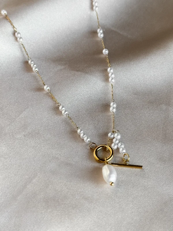 Jewelry Sale – Exclusive Styles At Lower Prices Pearl Chain Necklace With Toggle