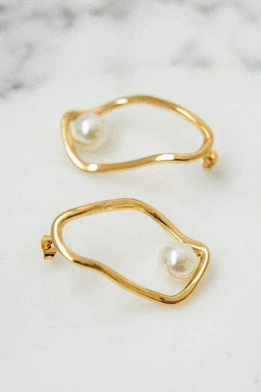 Flash Sale On Stunning Jewelry – Don't Miss Out ABSTRACT PEARL EARRINGS