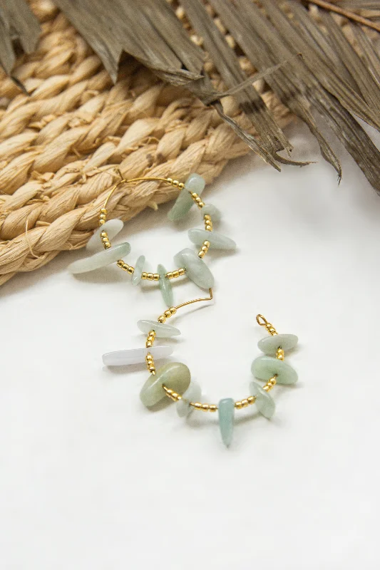 Unmissable Jewelry Sale – Shop Before It's Too Late STONE HOOP EARRINGS // TURQUOISE Unmissable Jewelry Sale – Shop Before It's Too Late STONE HOOP EARRINGS // TURQUOISE