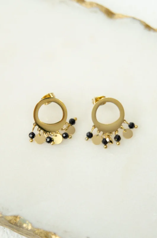 Elegant Jewelry Styles At Budget-Friendly Prices BLACK DRIP EARRINGS