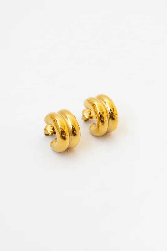 Last Chance To Grab Your Favorite Jewelry At A Discount VOLUME DOUBLE HOOP EARRINGS