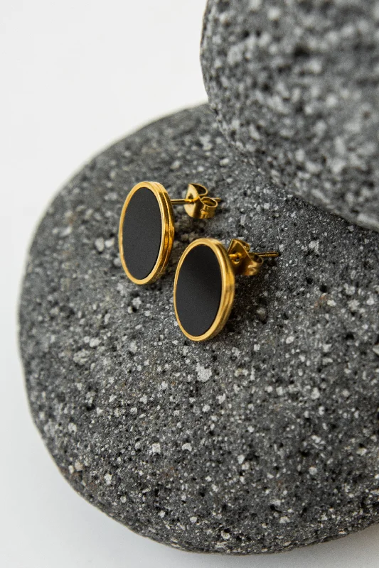 Elegant Jewelry, Exclusive Prices – Shop Now OVAL EARRINGS // BLACK