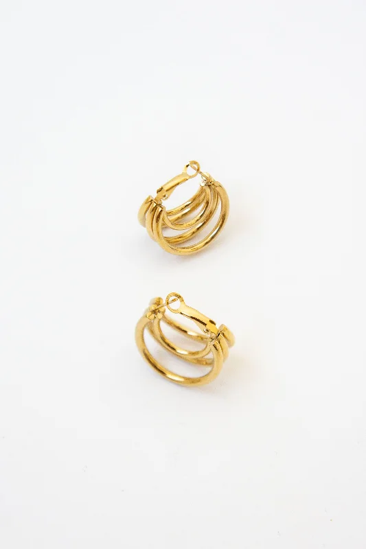 Chic And Stylish Jewelry At Exclusive Prices MAXI TRIPLE HOOP EARRINGS