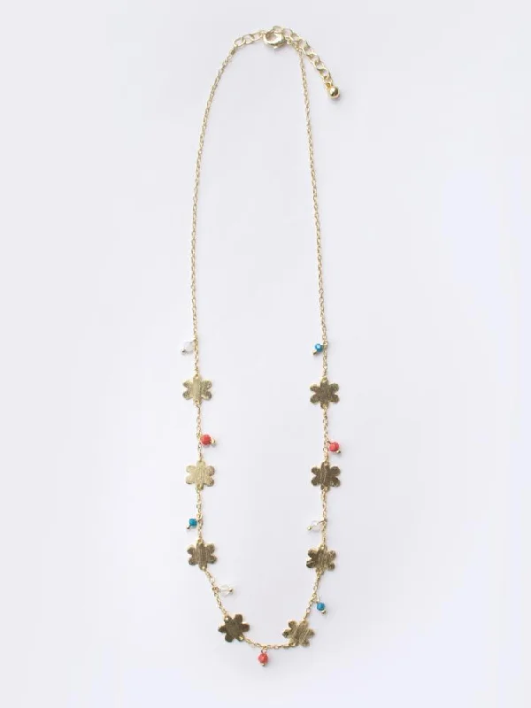 The Perfect Jewelry Piece At The Perfect Discount Petite Flower Necklace - Gold