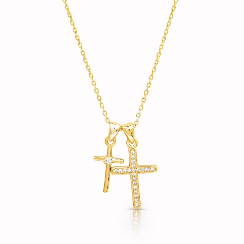 Holiday Jewelry Sale – Perfect Gifts At The Best Prices Pray Through It - Double Cross Necklace Holiday Jewelry Sale – Perfect Gifts At The Best Prices Pray Through It - Double Cross Necklace