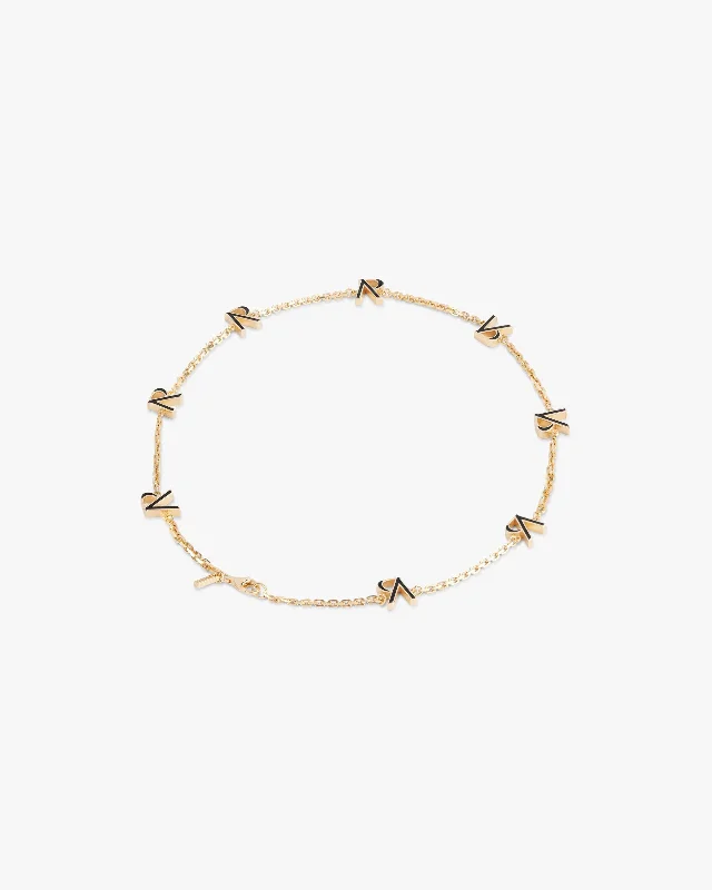 Grab Exquisite Jewelry At The Lowest Prices Represent Enamel Chain - Gold Plated