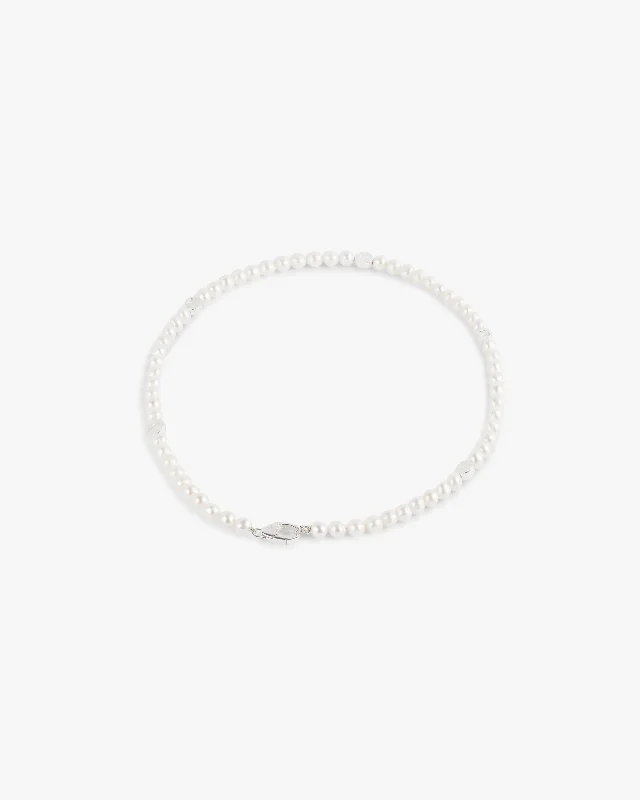 The Perfect Accessory For Less – Jewelry Sale Live Represent Pearl Chain - Silver
