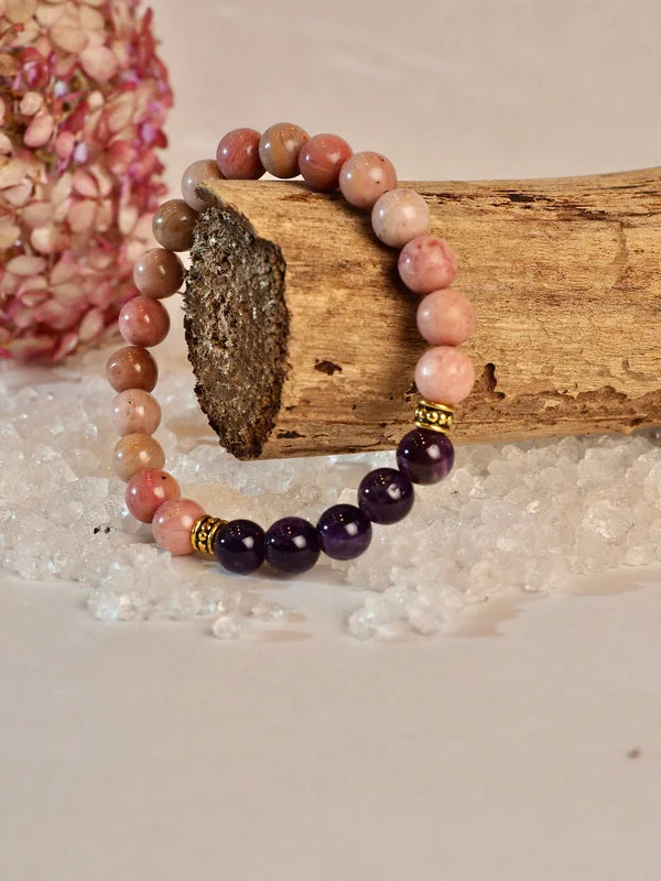Celebrate With Sparkle – Jewelry Sale Now Live Rhodoniet & Amethist armband