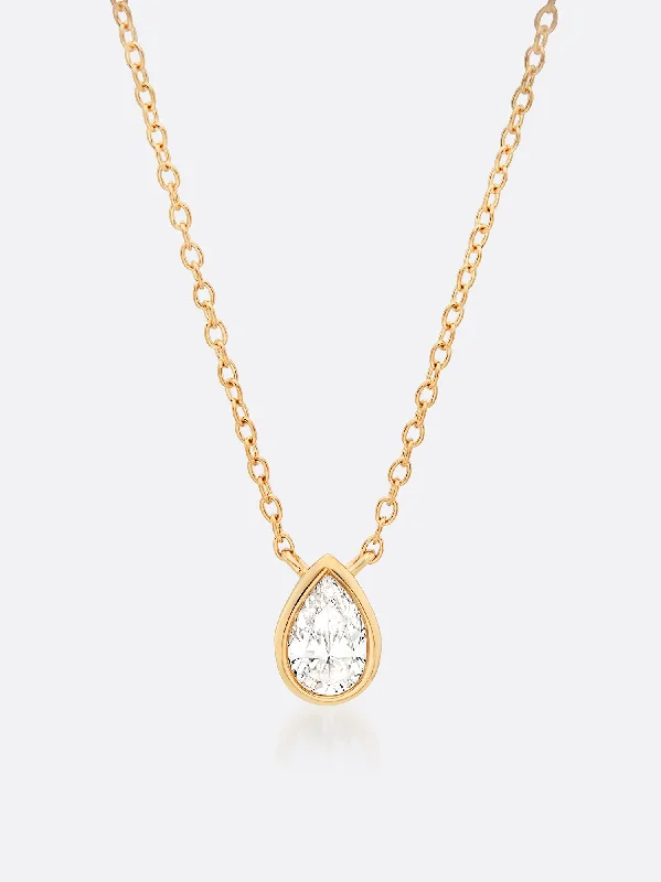 Bestselling Jewelry Now On Sale – Elevate Your Look Romance Pear Diamond Droplet Necklace Bestselling Jewelry Now On Sale – Elevate Your Look Romance Pear Diamond Droplet Necklace
