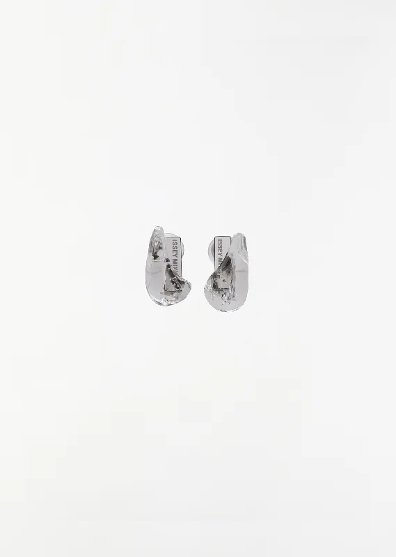 Exclusive Jewelry Sale – Sparkle For Less Glass ACC Earrings — Silver