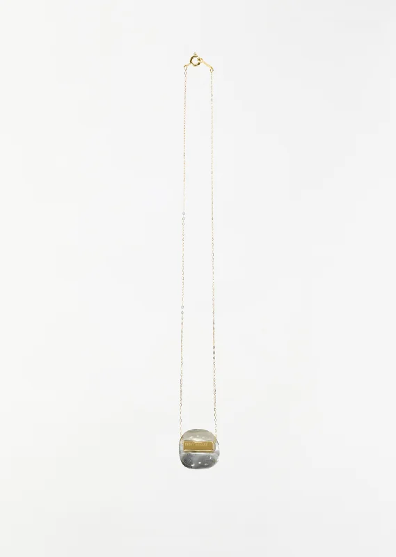 Flash Sale On Exquisite Jewelry – Don't Miss Out Glass ACC Necklace — Gold