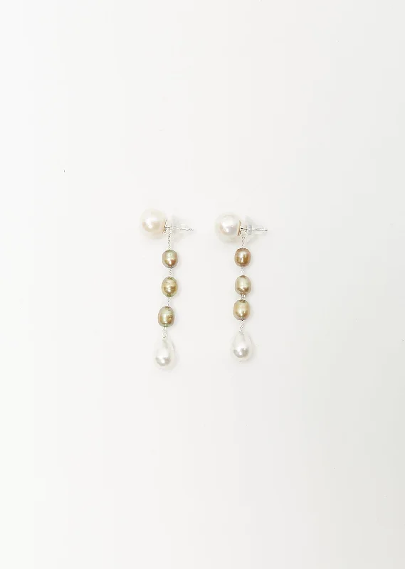 Personalized Jewelry Sale – Unique Pieces At Great Prices Small Passante Earrings — Pistachio Pearl Personalized Jewelry Sale – Unique Pieces At Great Prices Small Passante Earrings — Pistachio Pearl