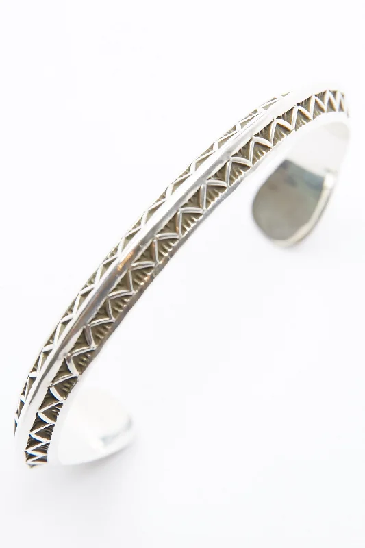 Versatile Layering Jewelry For Effortless Chic Sterling Silver Triangle Cuff by Lyle Secatero - Mountain Cuff Versatile Layering Jewelry For Effortless Chic Sterling Silver Triangle Cuff by Lyle Secatero - Mountain Cuff