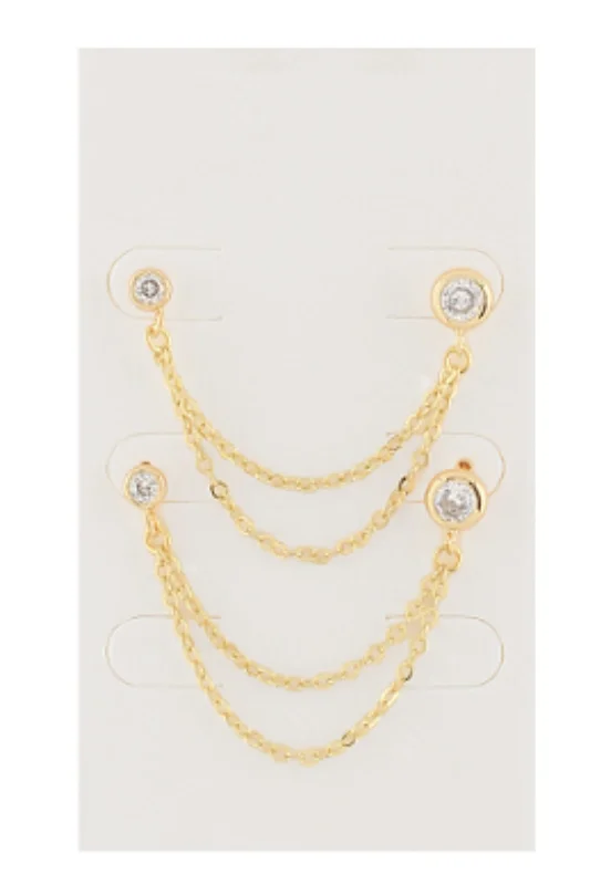 Your Dream Jewelry At Dream Prices Sullivan Double Piercing Chain Earrings