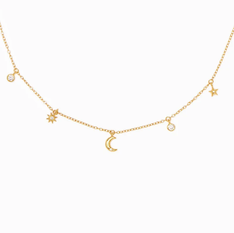 Unique Jewelry Designs Now At Discounted Rates Sun Moon Star - Celestial Charm Necklace Unique Jewelry Designs Now At Discounted Rates Sun Moon Star - Celestial Charm Necklace