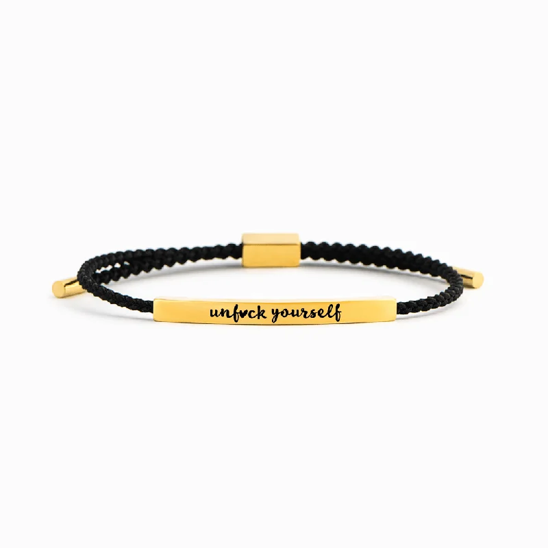 Modern Statement Jewelry For Bold Styling UNF♥CK YOURSELF MOTIVATIONAL TUBE BRACELET Modern Statement Jewelry For Bold Styling UNF♥CK YOURSELF MOTIVATIONAL TUBE BRACELET