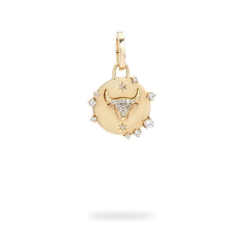 Limited Stock On Premium Jewelry At Low Prices Zodiac Diamond  Taurus Hinged Charm