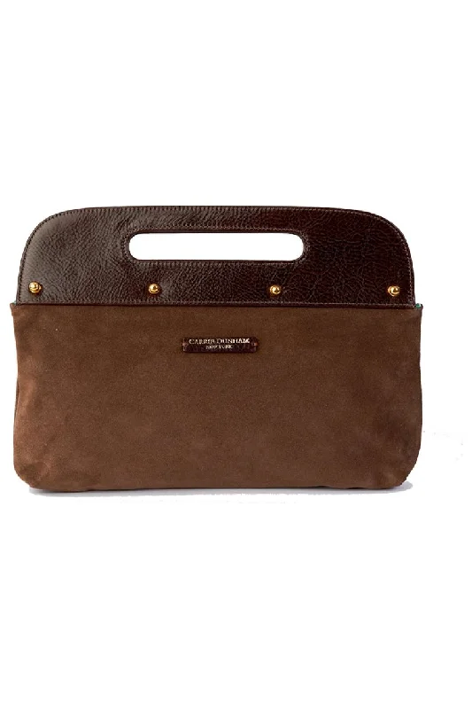 Chocolate Brown Dunham Clutch