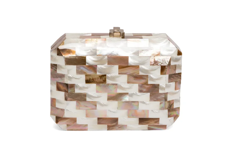 Domino Clutch Gold Pearl