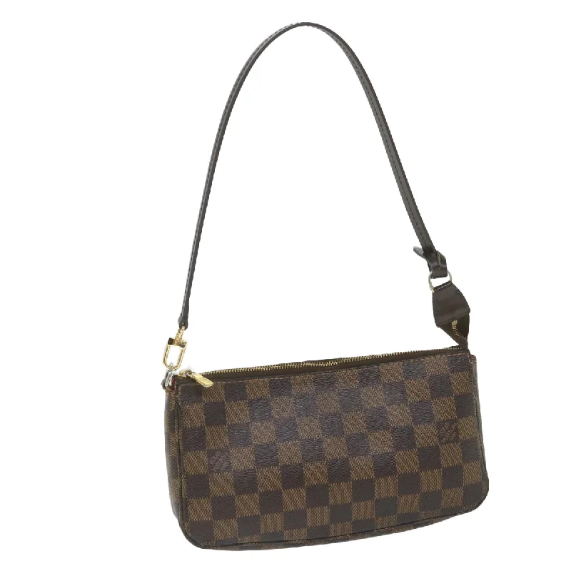 Louis Vuitton Pochette Accessoire  Canvas Clutch Bag (Pre-Owned)