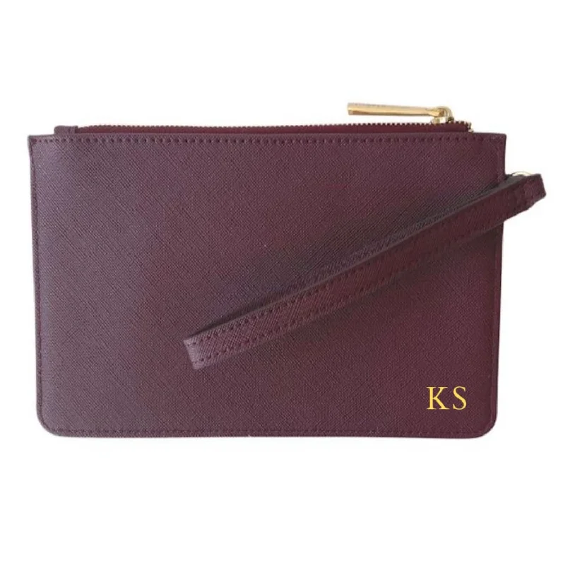 Women's Maddie Wristlet In Burgundy