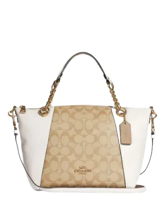 Coach Kacey Chain Satchel In Signature Canvas