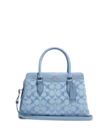 Coach Mini Darcie Carryall In Signature Chambray