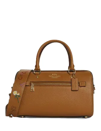 Coach Rowan Satchel With Diary Embroidery