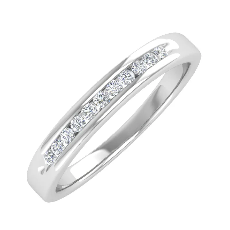 Unique Jewelry For Less – Shop The Sale Now 1/10 Carat Channel Set Diamond Wedding Anniversary Ring in Gold - IGI Certified Unique Jewelry For Less – Shop The Sale Now 1/10 Carat Channel Set Diamond Wedding Anniversary Ring in Gold - IGI Certified