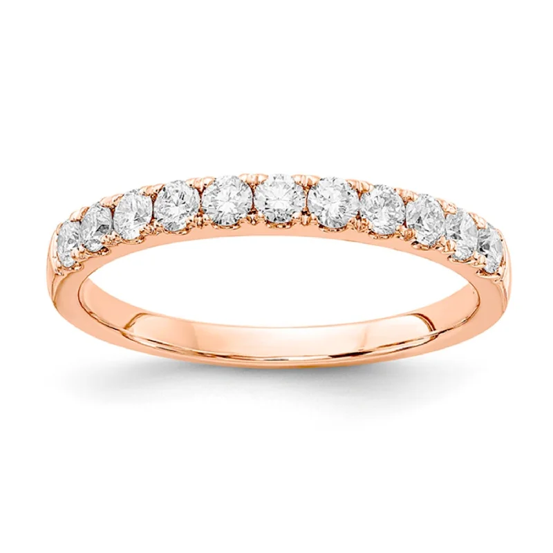 Exclusive Jewelry Sale – Shine For Less Signature EcoLove 1/2 CTW Lab Grown Diamond Wedding Ring in 14KT Rose Gold Exclusive Jewelry Sale – Shine For Less Signature EcoLove 1/2 CTW Lab Grown Diamond Wedding Ring in 14KT Rose Gold