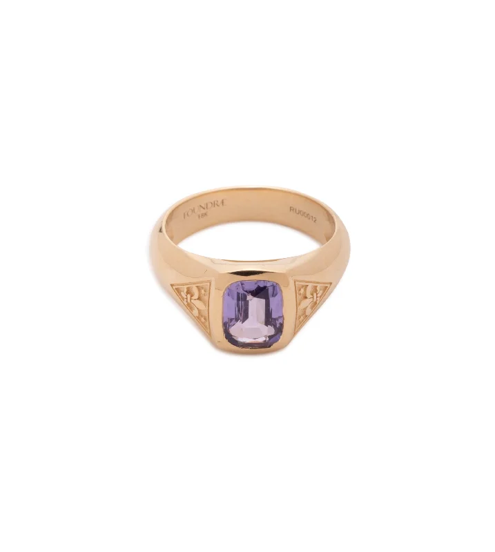 Exclusive Jewelry Discounts – Shop Now For Savings 1.29 ct Purple Sapphire - Internal Compass : One of A Kind Gemstone Ring
