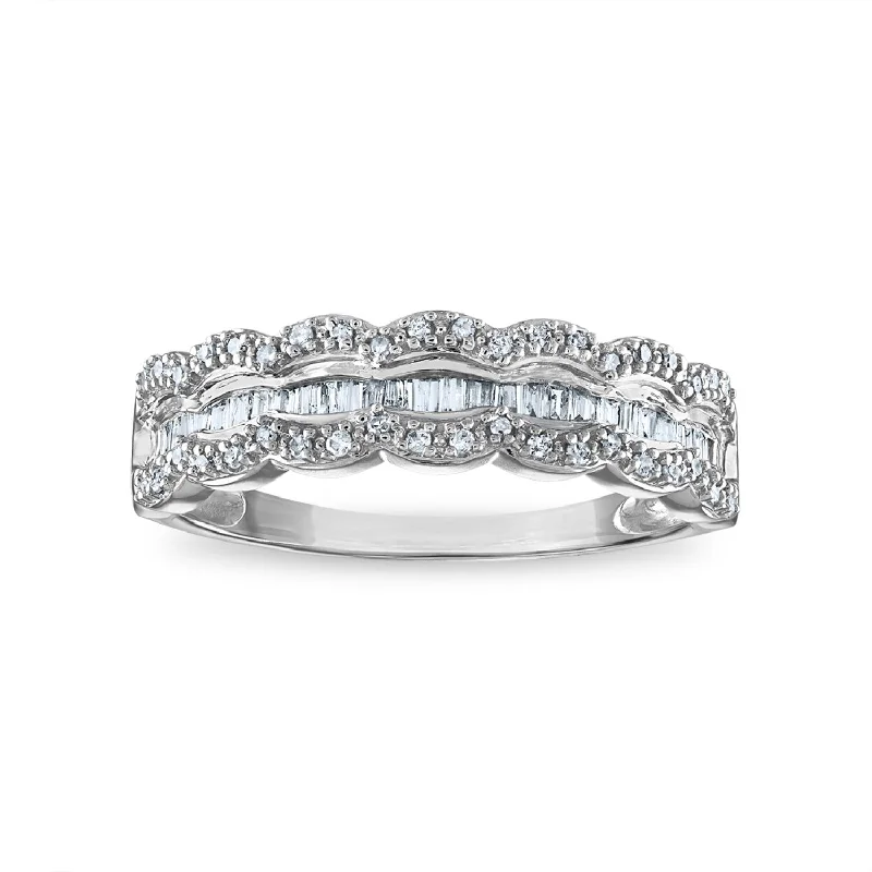 Modern Jewelry At Exclusive Discounts – Shop Today 1/4 CTW Diamond Anniversary Ring in 10KT White Gold Modern Jewelry At Exclusive Discounts – Shop Today 1/4 CTW Diamond Anniversary Ring in 10KT White Gold