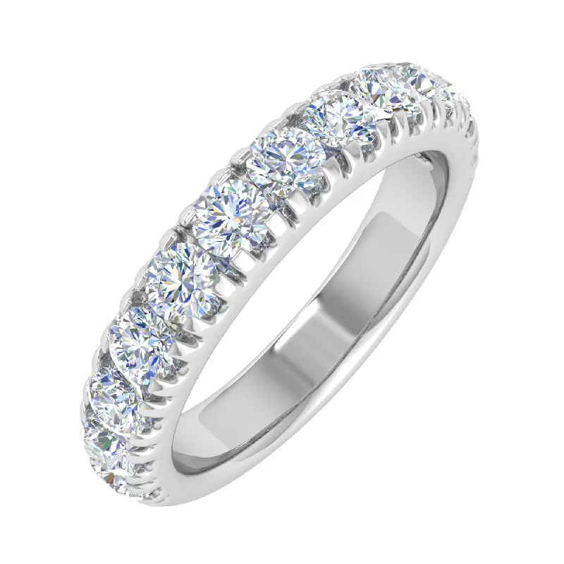 Timeless Elegance, Temporary Discounts – Act Fast 1 Carat Diamond Wedding Band Ring in Gold - IGI Certified