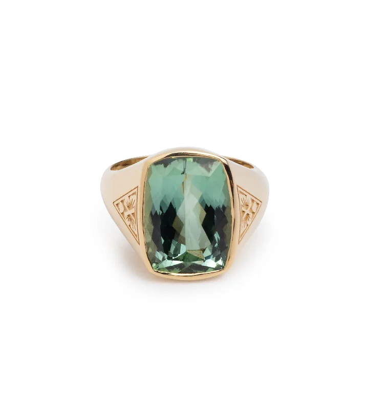 Limited-Time Offer On Premium Jewelry Collections 10.85ct Green Tourmaline - Reverie : One of A Kind Gemstone Ring