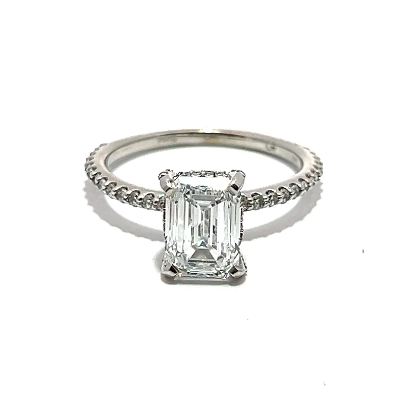 Timeless Elegance At Unbelievable Discounts Lab Grown Emerald Cut Diamond Ring