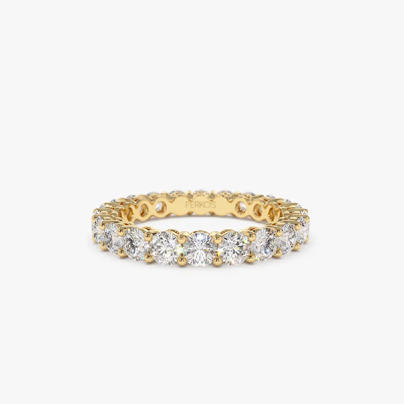 Don't Miss These Dazzling Jewelry Discounts 14k Basket Setting Full Eternity Diamond Ring 2.25ctw Don't Miss These Dazzling Jewelry Discounts 14k Basket Setting Full Eternity Diamond Ring 2.25ctw