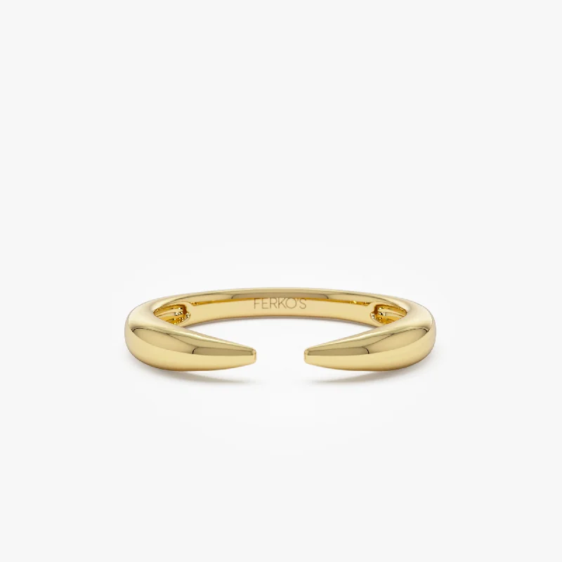 Jewelry Sale – Exclusive Styles At Lower Prices 14K Open Claw Cuff Ring For Women