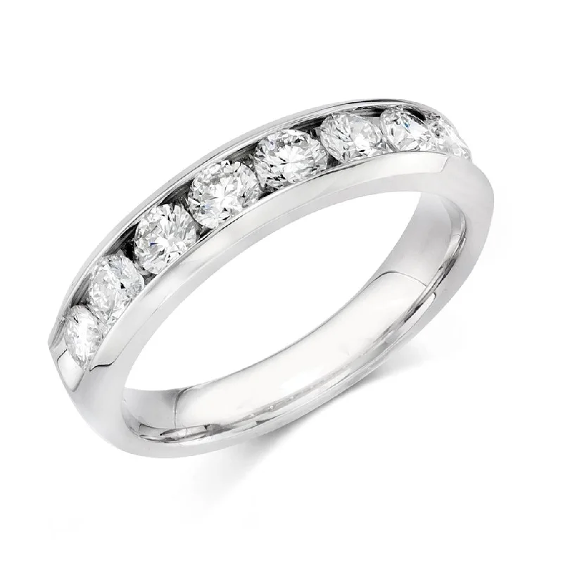 Gorgeous Jewelry, Limited-Time Savings 14K White Gold Channel Set Diamond Band