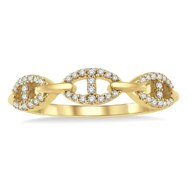 Luxury Meets Affordability – Jewelry Sale Now Live 14K White Gold Divided Open Link Stackable Natural Diamonds Ring