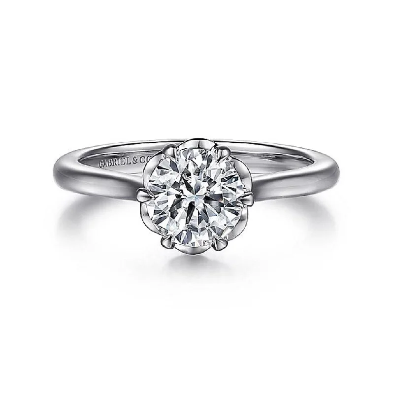 Celebrate Every Occasion With Sparkling Savings 14K White Gold 'Tiona' Round Diamond Engagement Ring Celebrate Every Occasion With Sparkling Savings 14K White Gold 'Tiona' Round Diamond Engagement Ring