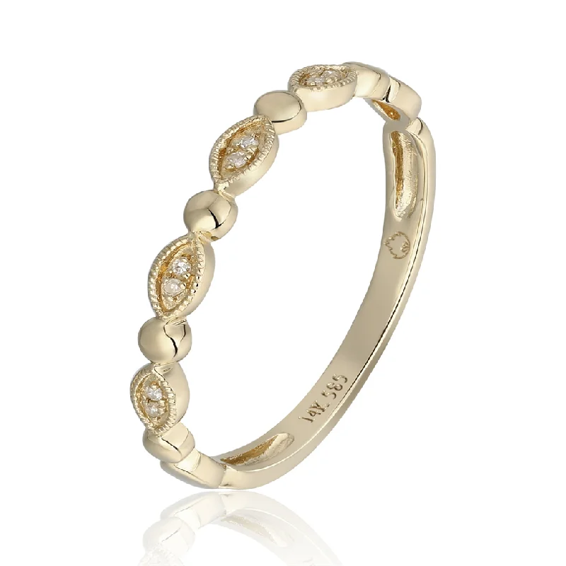 Shop Dazzling Jewelry At The Best Prices 14K Yellow Gold Dainty Classic Stackable Ring Shop Dazzling Jewelry At The Best Prices 14K Yellow Gold Dainty Classic Stackable Ring