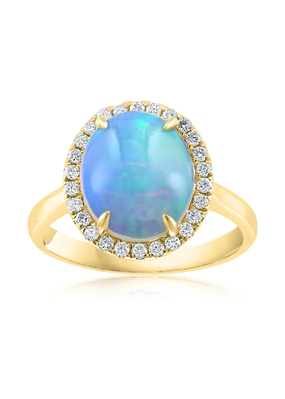 Jewelry Clearance Event – Stock Up Before It's Over 14K Yellow Gold Opal and Diamond Ring Jewelry Clearance Event – Stock Up Before It's Over 14K Yellow Gold Opal and Diamond Ring